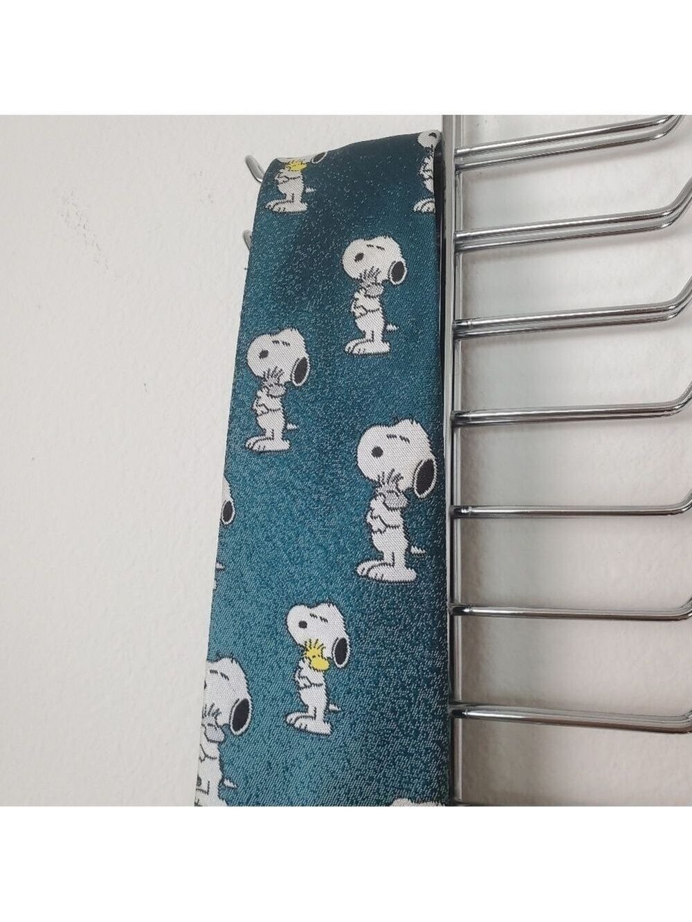 Vintage Cervantes Snoopy Woodstock Tie Hunter Green - Picture 5 of 8